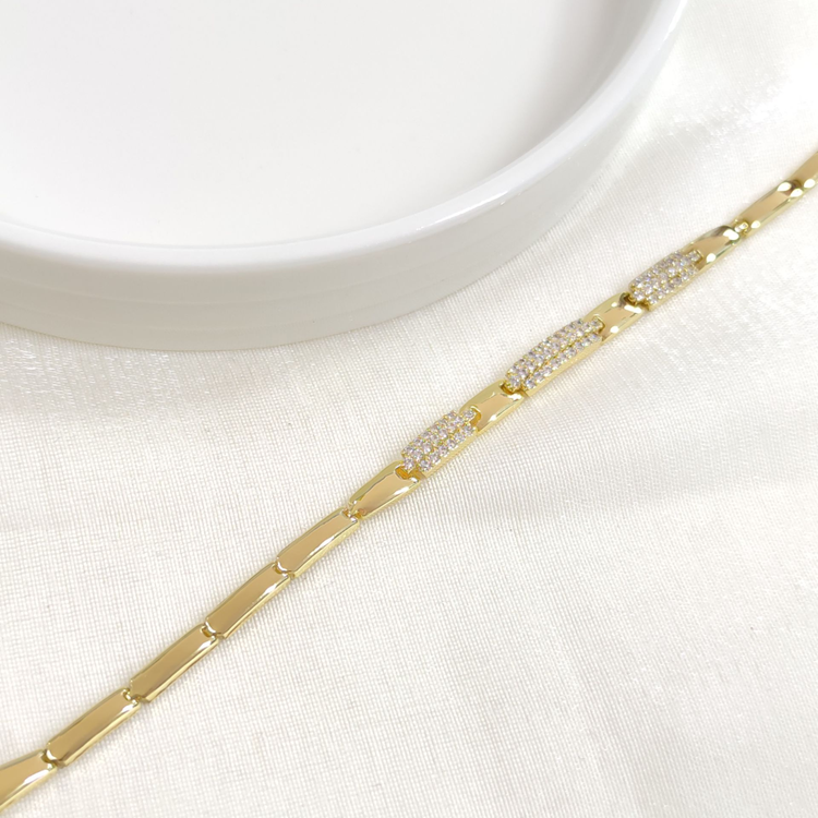 XUPING TAŞLI BİLEKLİK GOLD 17+2 CM