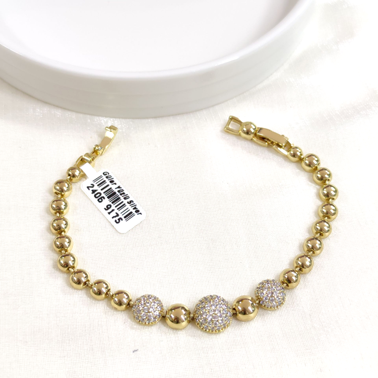 XUPING TOP TAŞLI BİLEKLİK GOLD 17+2 CM