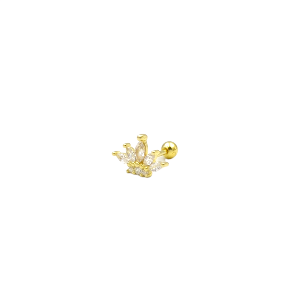 MEKİK TAÇ GÜMÜŞ TRAGUS PIERCING