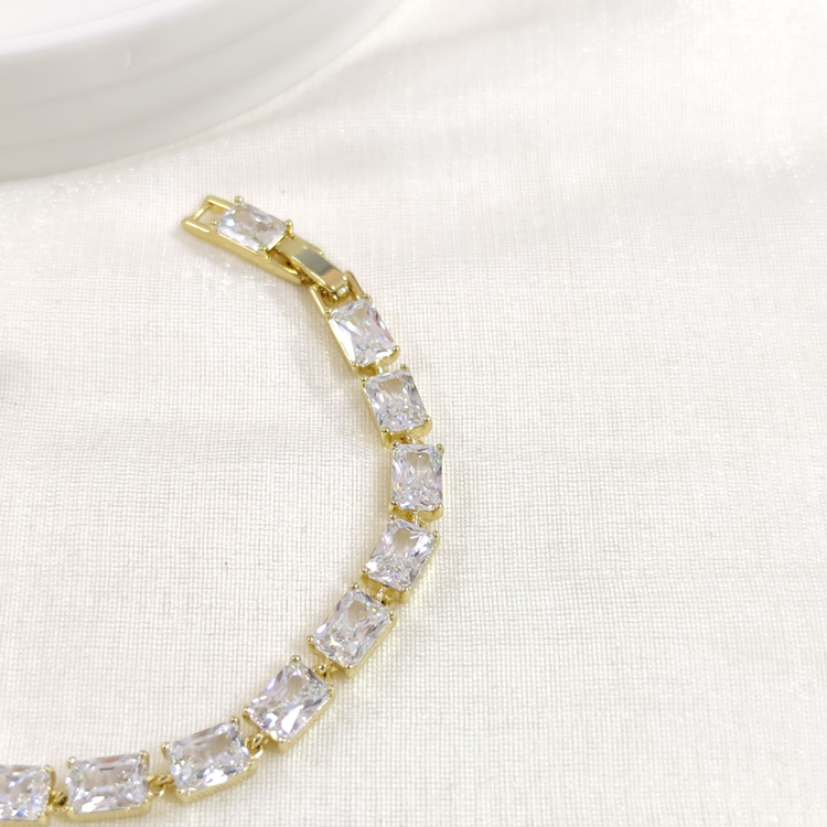 XUPING 5 MM SU YOLU BAGET BİLEKLİK GOLD 17+2 CM