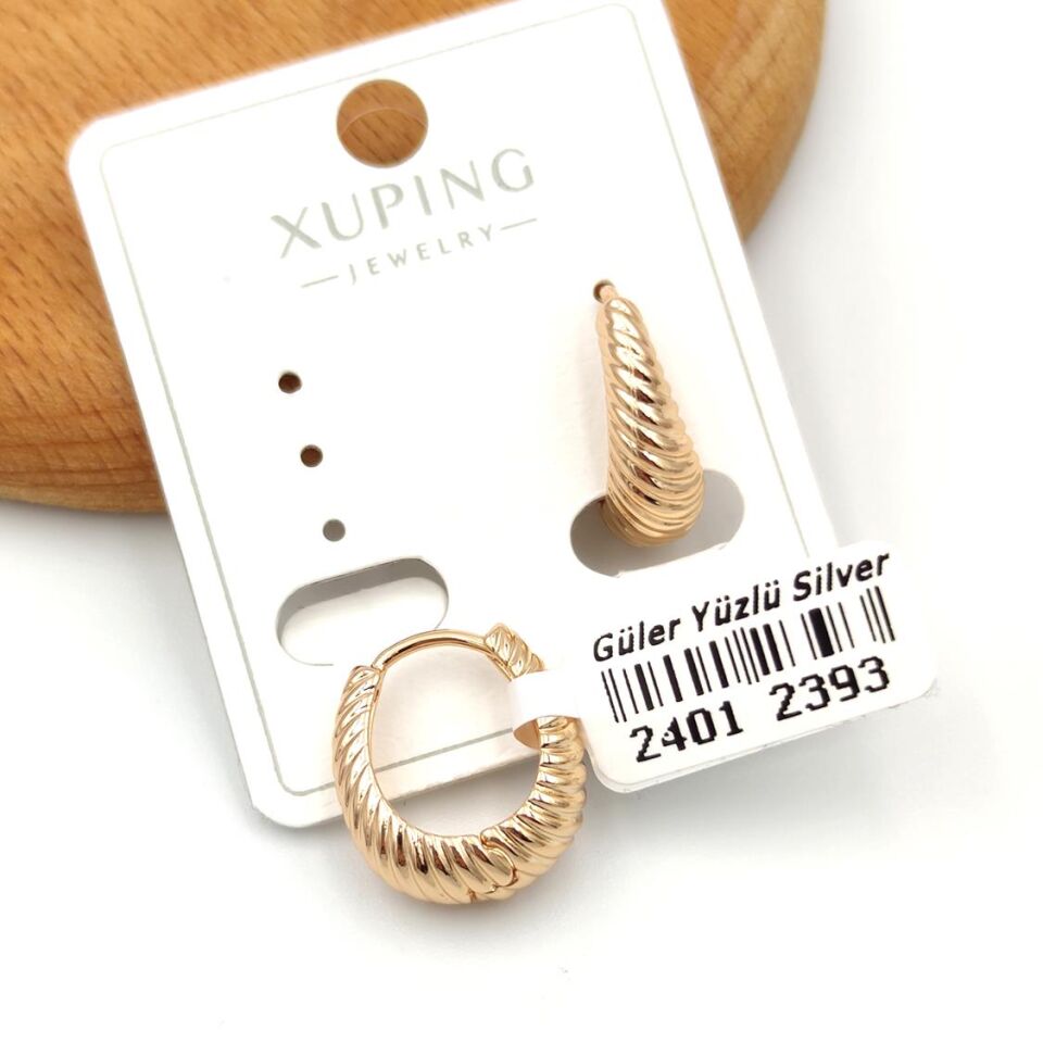 XUPING BOMBELİ VINTAGE HALKA KÜPE