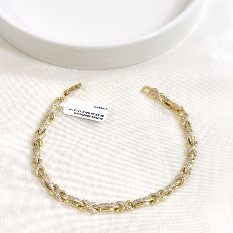 XUPING SONSUZLUK BİLEKLİK GOLD 17+2 CM