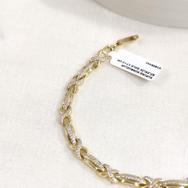 XUPING SONSUZLUK BİLEKLİK GOLD 17+2 CM