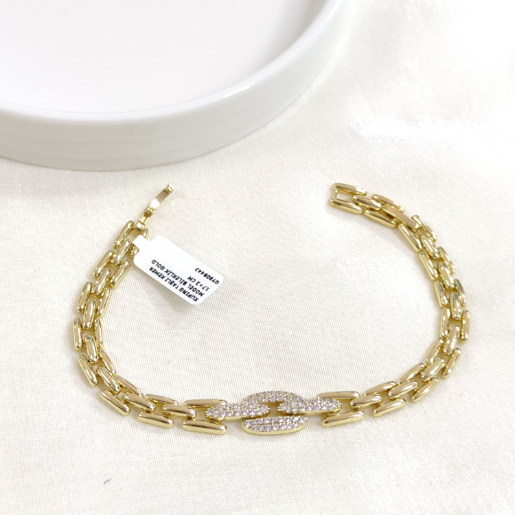XUPING TAŞLI KEMER MODEL BİLEKLİK GOLD 17+2 CM