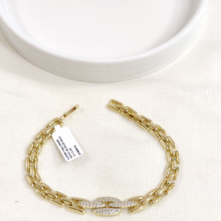 XUPING TAŞLI KEMER MODEL BİLEKLİK GOLD 17+2 CM