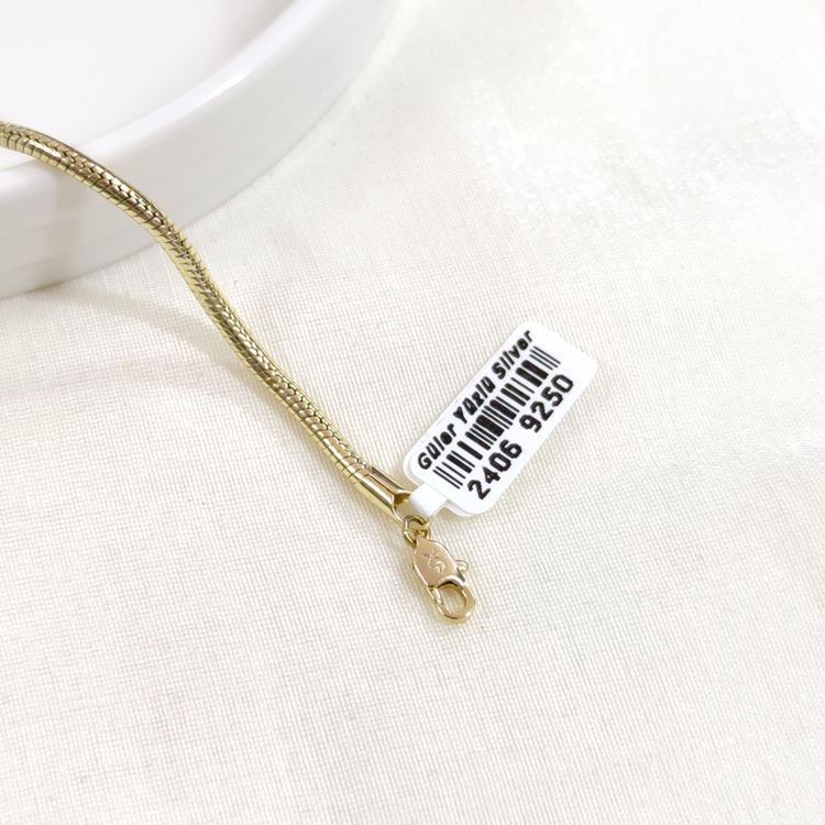 XUPING 3 MM YILAN BİLEKLİK GOLD 18+3 CM