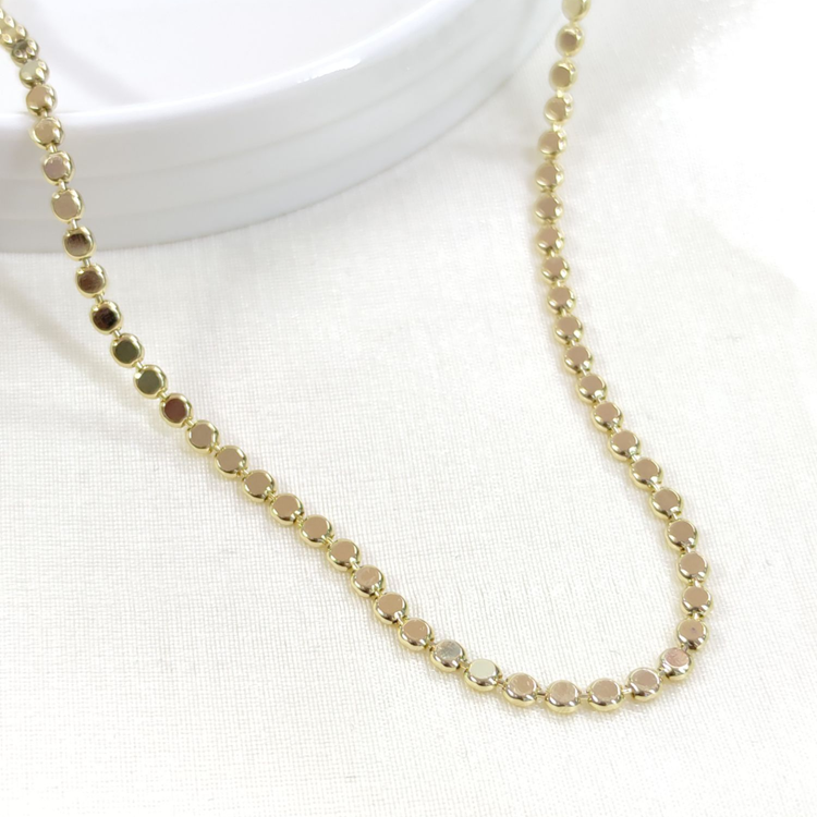 XUPING 3 MM EZME PUL ZİNCİR 45 CM KOLYE GOLD