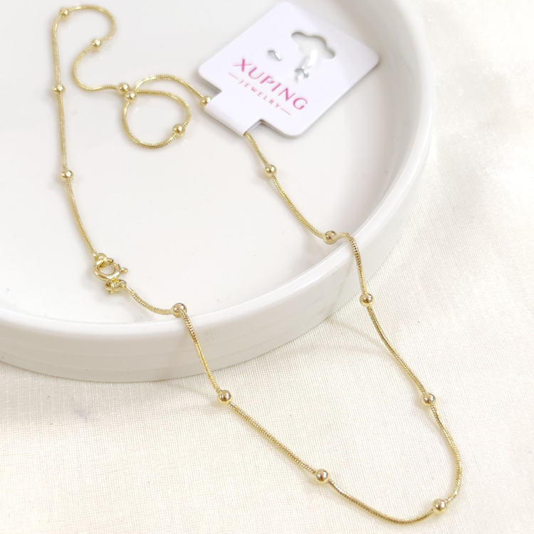 XUPING TOP TOP YILAN ZİNCİR KOLYE 60 CM GOLD