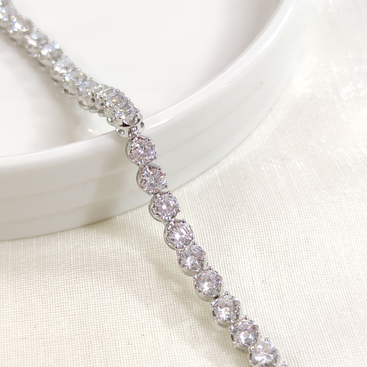 XUPING 4 MM SU YOLU BİLEKLİK BEYAZ 17+2 CM