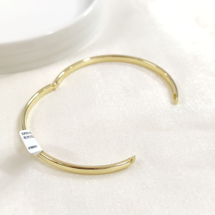 XUPING 6 CM DÜZ 4 MM KELEPÇE BİLEZİK GOLD