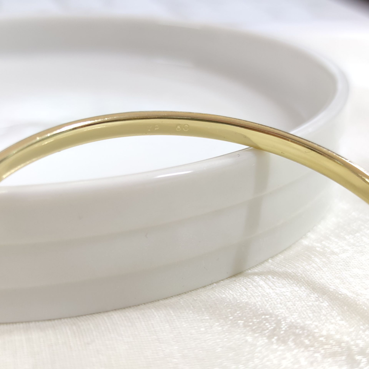 XUPING 6 CM DÜZ 4 MM KELEPÇE BİLEZİK GOLD