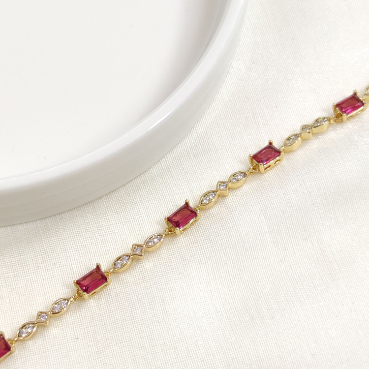 XUPING FUŞYA BAGET TAŞLI BİLEKLİK GOLD 17+2 CM