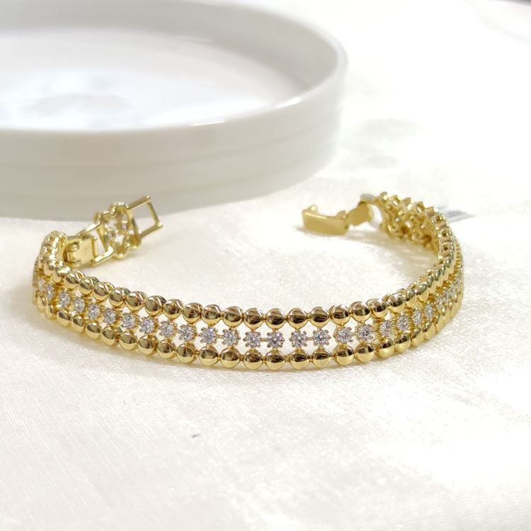 XUPING TAŞLI BİLEKLİK GOLD 17+2 CM