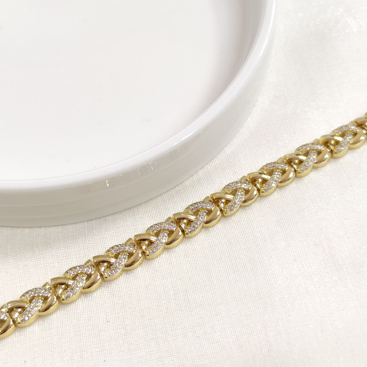 XUPING ÖRGÜ BİLEKLİK GOLD 17+2 CM