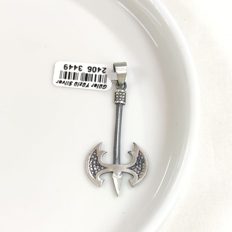 BALTA GÜMÜŞ KOLYE UCU 43MM
