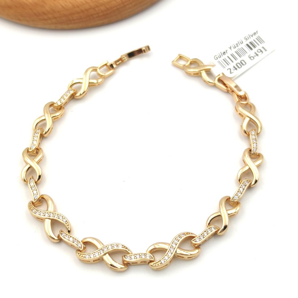 XUPING SONSUZ DETAY TAŞLI BİLEKLİK ROSE BAKIR - STD