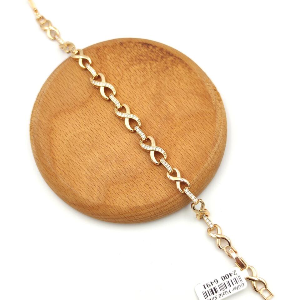 XUPING SONSUZ DETAY TAŞLI BİLEKLİK ROSE BAKIR - STD