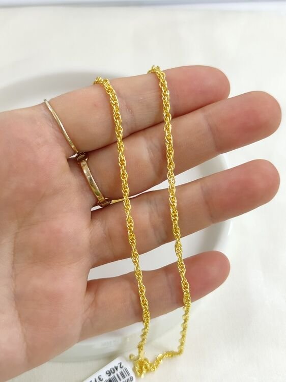 2,5 MM BURGU GÜMÜŞ ZİNCİR 55 CM