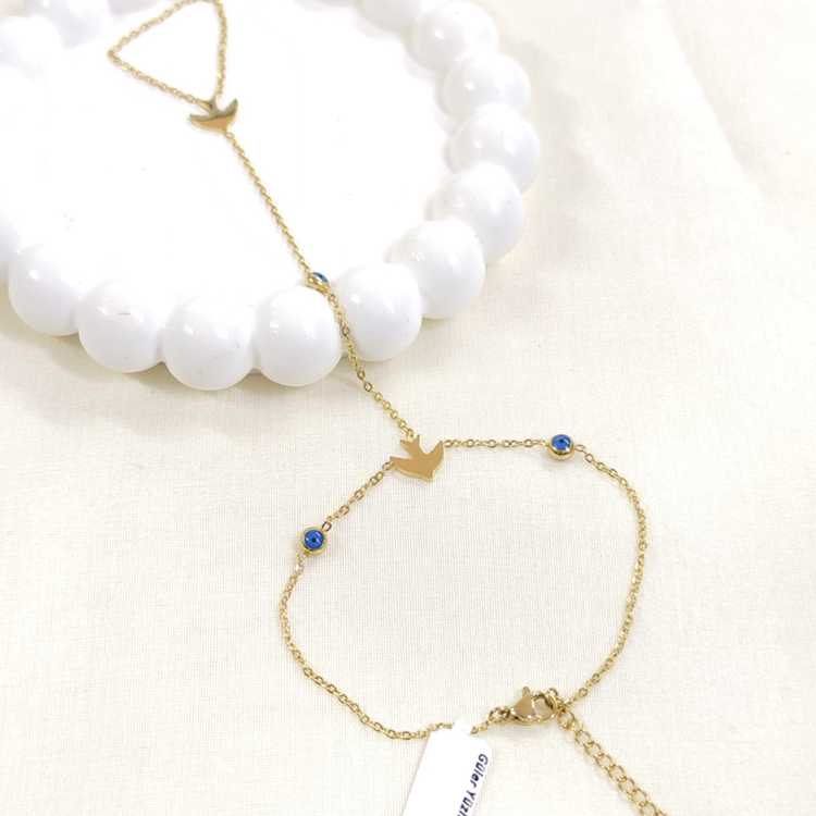 ÇELİK MARTI NAZAR BONCUKLU ŞAHMERAN ALTIN SARI - STD