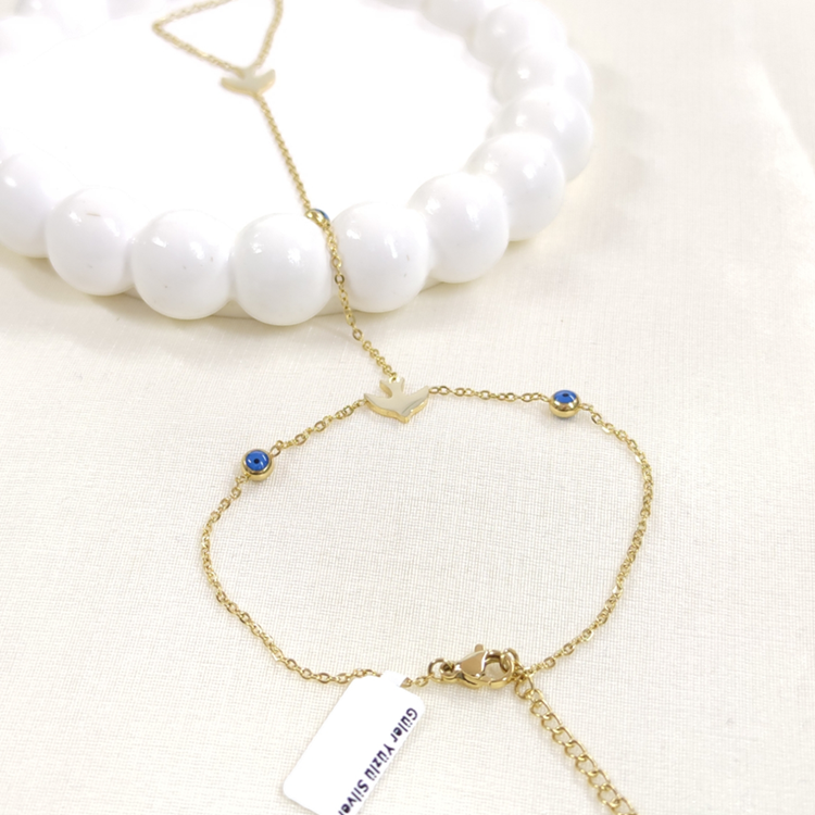 ÇELİK MARTI NAZAR BONCUKLU ŞAHMERAN ALTIN SARI - STD