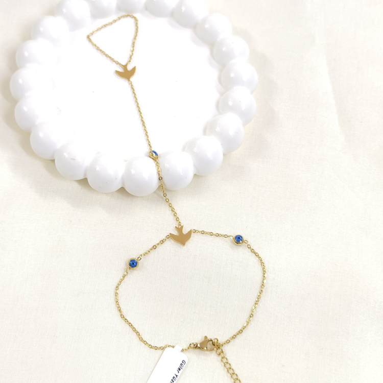 ÇELİK MARTI NAZAR BONCUKLU ŞAHMERAN ALTIN SARI - STD