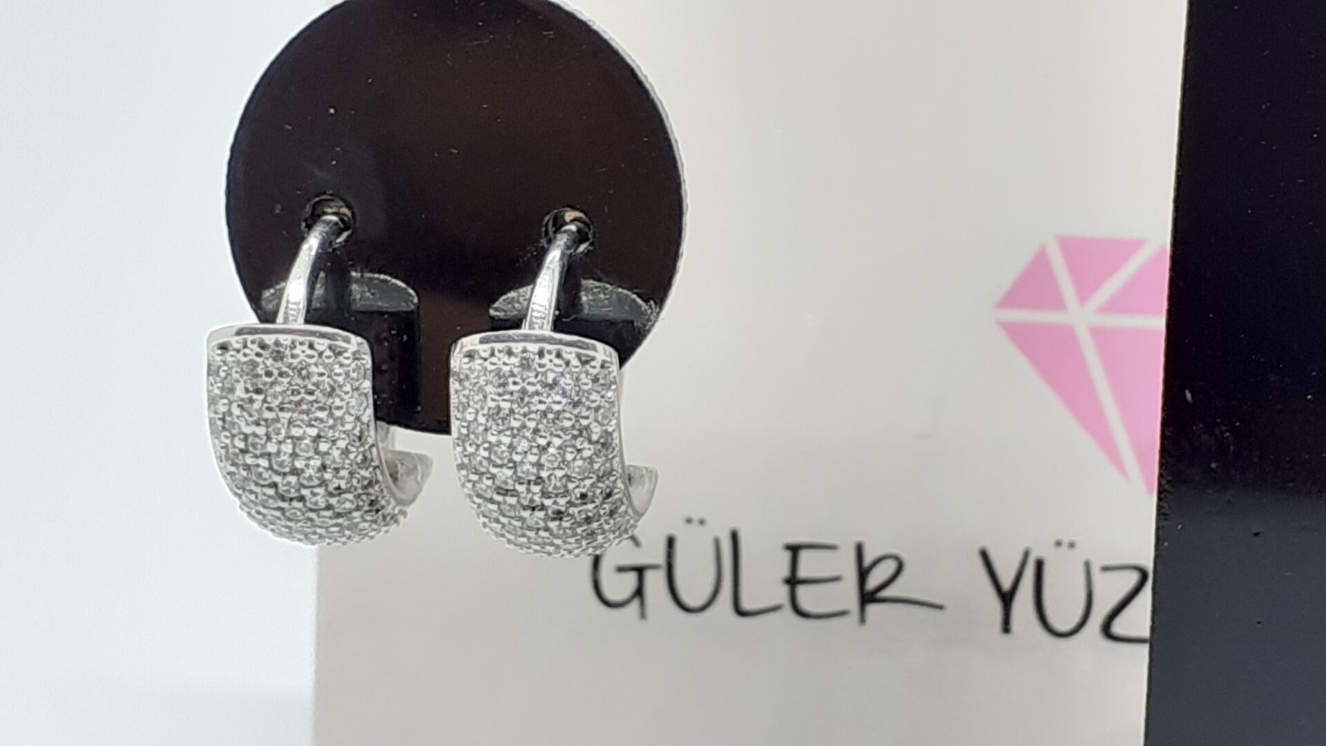11 MM 7 SIRA ZİRKON TAŞLI GÜMÜŞ HALKA KÜPE