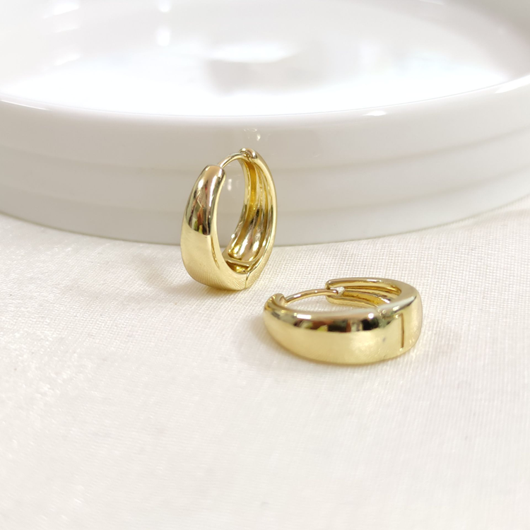 XUPING 15 MM BOMBELİ HALKA KÜPE GOLD