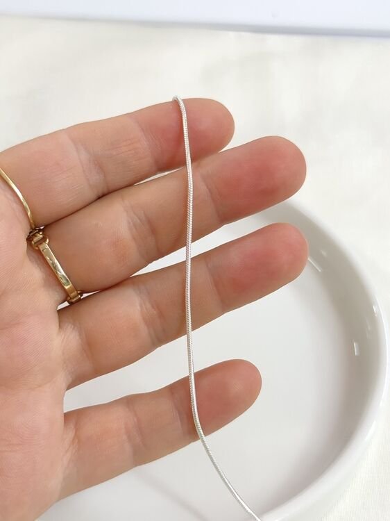 1,25 MM GÜMÜŞ YILAN ZİNCİR KOLYE 45 CM