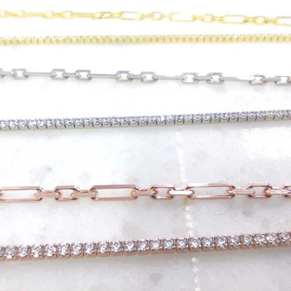 KİLİT DETAYLI SU YOLU ZİNCİR GÜMÜŞ KOLYE ALTIN SARI - STD