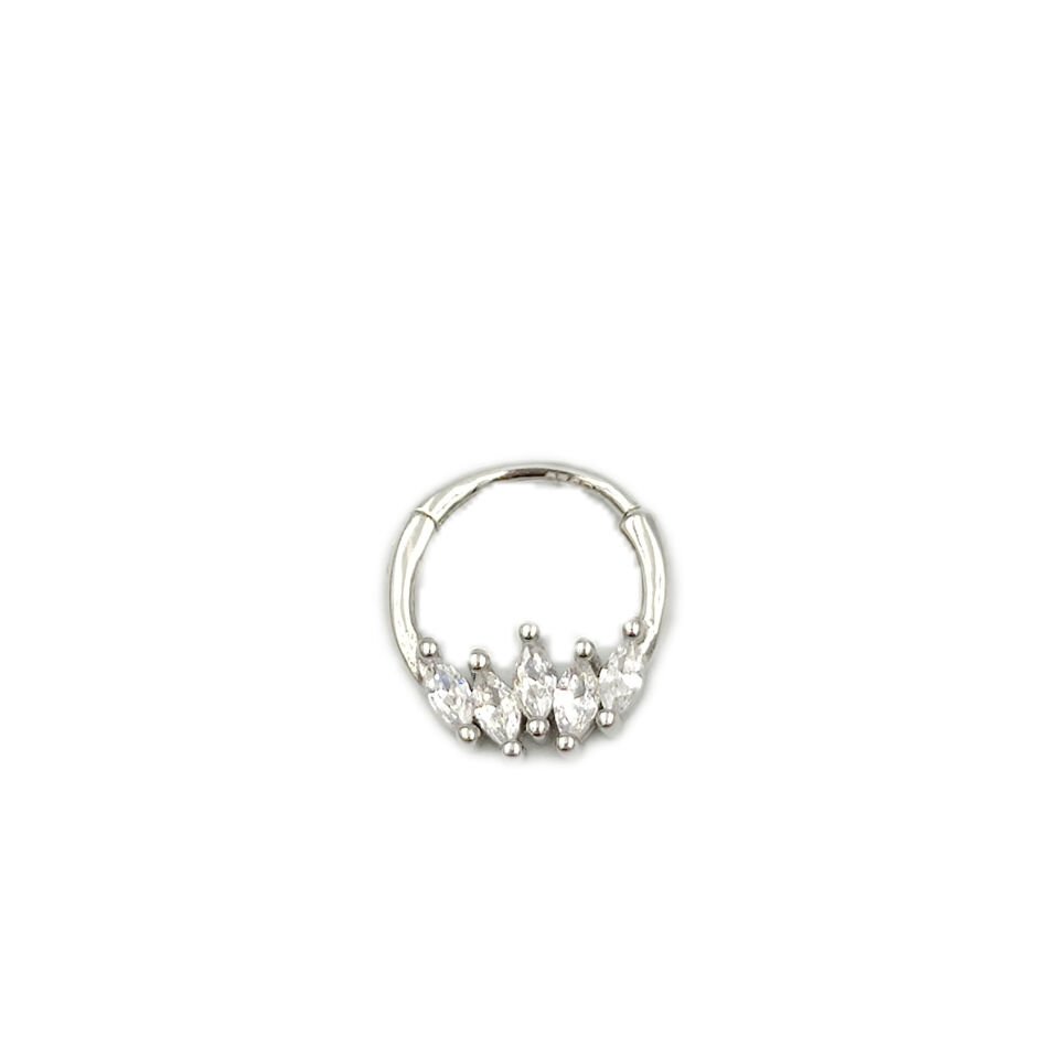 MEKİK SU YOLU HALKA GÜMÜŞ TRAGUS PIERCING