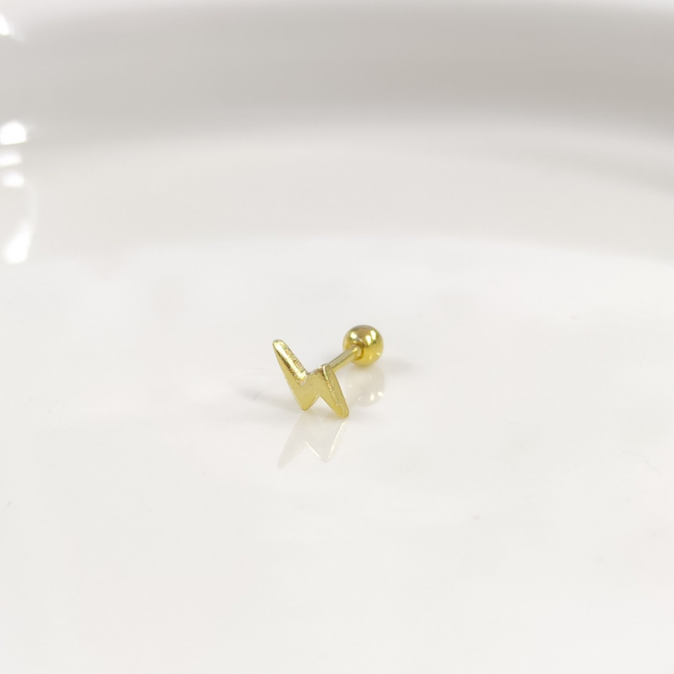 TAŞSIZ ŞİMŞEK GÜMÜŞ TRAGUS PIERCING