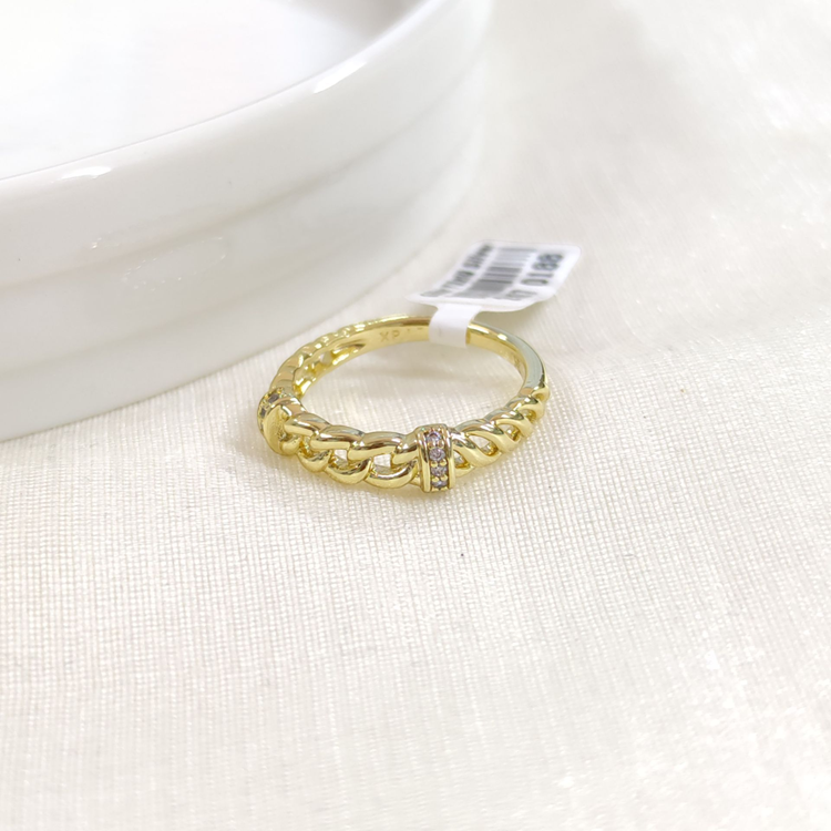 XUPING ZİNCİR DETAY YÜZÜK GOLD