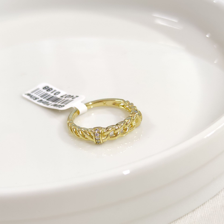 XUPING ZİNCİR DETAY YÜZÜK GOLD