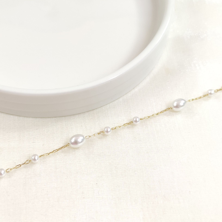 XUPING İNCİ BİLEKLİK GOLD 17+3 CM