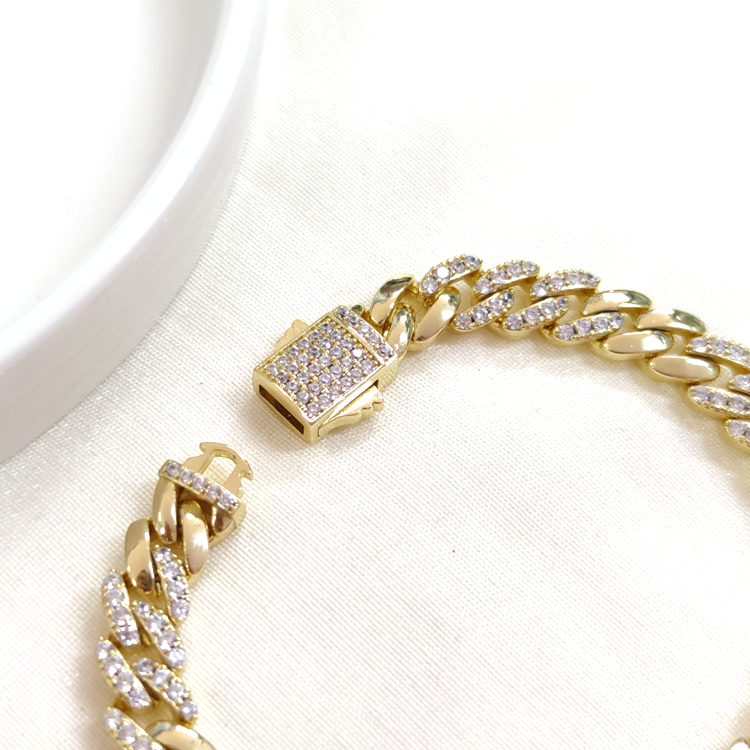 XUPING TOKALI TAŞLI 7 MM GURMET BİLEKLİK GOLD 20 CM