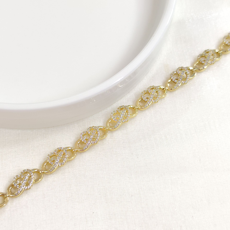 XUPING SONSUZ KALP BİLEKLİK GOLD 17+2 CM