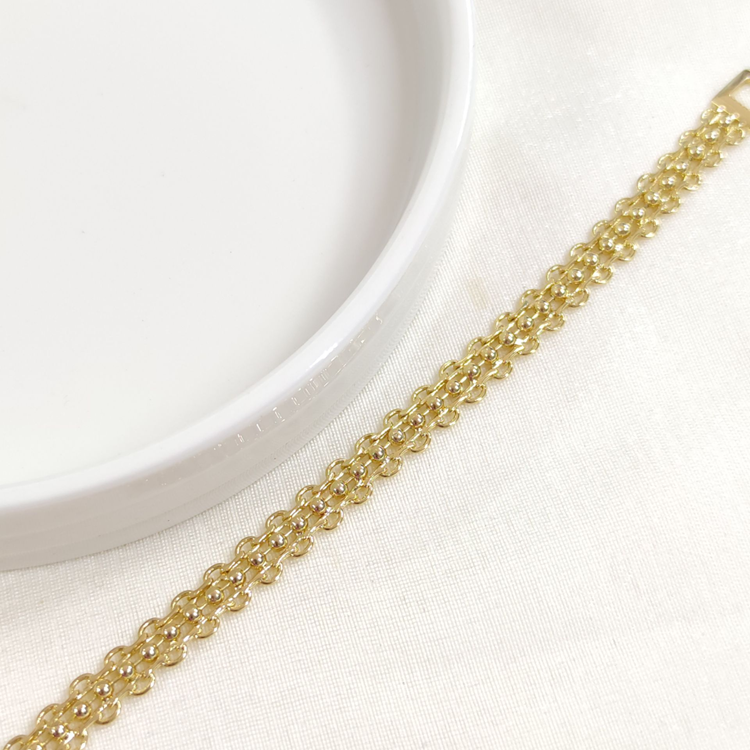 XUPING TOP DETAY ZİNCİR BİLEKLİK GOLD 19 CM