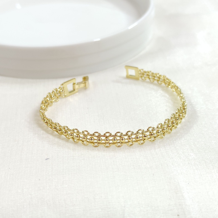 XUPING TOP DETAY ZİNCİR BİLEKLİK GOLD 19 CM