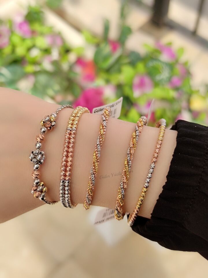 3 LÜ TOP TOP DORICA GÜMÜŞ BİLEKLİK